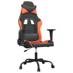 PC, gaming si accesorii - Gaming - Accesorii gaming - Scaune gaming - Scaun de jocuri, negru si oranj, piele ecologica - Infinity.ro