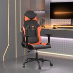 PC, gaming si accesorii - Gaming - Accesorii gaming - Scaune gaming - Scaun de jocuri, negru si oranj, piele ecologica - Infinity.ro