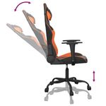 PC, gaming si accesorii - Gaming - Accesorii gaming - Scaune gaming - Scaun de jocuri, negru si oranj, piele ecologica - Infinity.ro