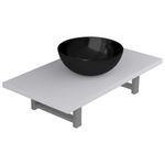 Casa si Gradina - Mobilier - Seturi de mobilier - Seturi baie - Set mobilier de baie, 2 piese, alb, ceramica - Infinity.ro