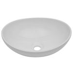 Casa si Gradina - Mobilier - Seturi de mobilier - Seturi baie - Set mobilier de baie, 2 piese, negru, ceramica, mărime raft de 60 cm și chiuvetă ovală de 40 cm - Infinity.ro