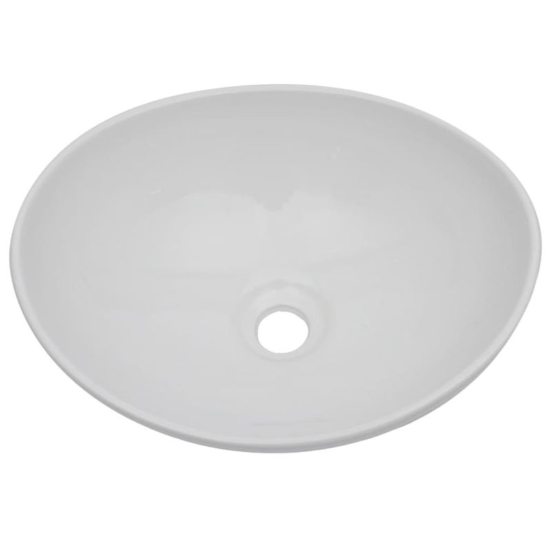 Casa si Gradina - Mobilier - Seturi de mobilier - Seturi baie - Set mobilier de baie, 2 piese, negru, ceramica, mărime raft de 60 cm și chiuvetă ovală de 40 cm - Infinity.ro