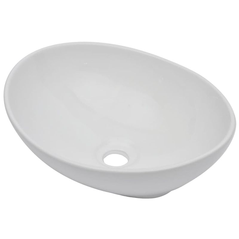 Casa si Gradina - Mobilier - Seturi de mobilier - Seturi baie - Set mobilier de baie, 2 piese, negru, ceramica, mărime raft de 60 cm și chiuvetă ovală de 40 cm - Infinity.ro