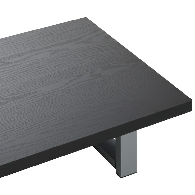 Casa si Gradina - Mobilier - Seturi de mobilier - Seturi baie - Set mobilier de baie, 2 piese, negru, ceramica, mărime raft de 60 cm și chiuvetă ovală de 40 cm - Infinity.ro