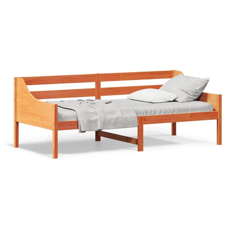 Casa si Gradina - Mobilier - Paturi si accesorii - Paturi - Pat de zi, maro ceruit, 80x200 cm, lemn masiv de pin - Infinity.ro