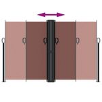 Casa si Gradina - Gradina si terasa - Umbrele si pavilioane - Umbrele - Copertina laterala retractabila, maro, 160x1200 cm - Infinity.ro