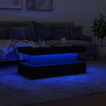 Casa si Gradina - Mobilier - Mese si birouri - Masute de cafea - Masuta de cafea cu lumini LED, alb, 90x50x40 cm - Infinity.ro
