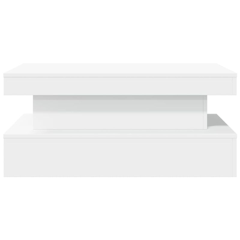 Casa si Gradina - Mobilier - Mese si birouri - Masute de cafea - Masuta de cafea cu lumini LED, alb, 90x50x40 cm - Infinity.ro