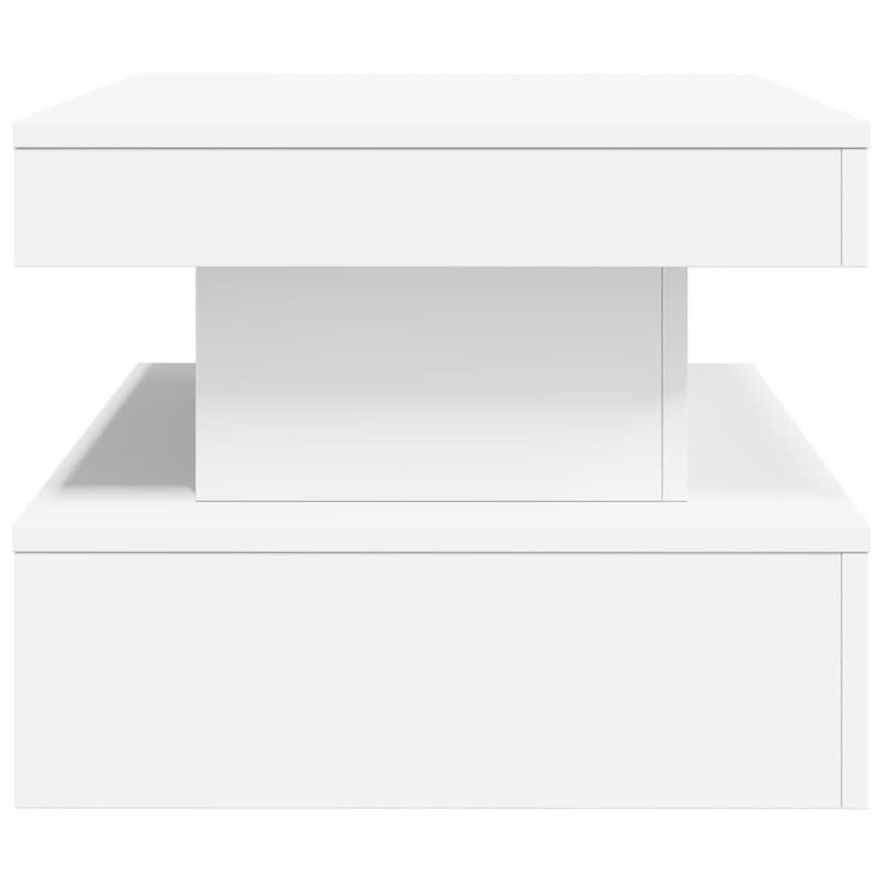 Casa si Gradina - Mobilier - Mese si birouri - Masute de cafea - Masuta de cafea cu lumini LED, alb, 90x50x40 cm - Infinity.ro
