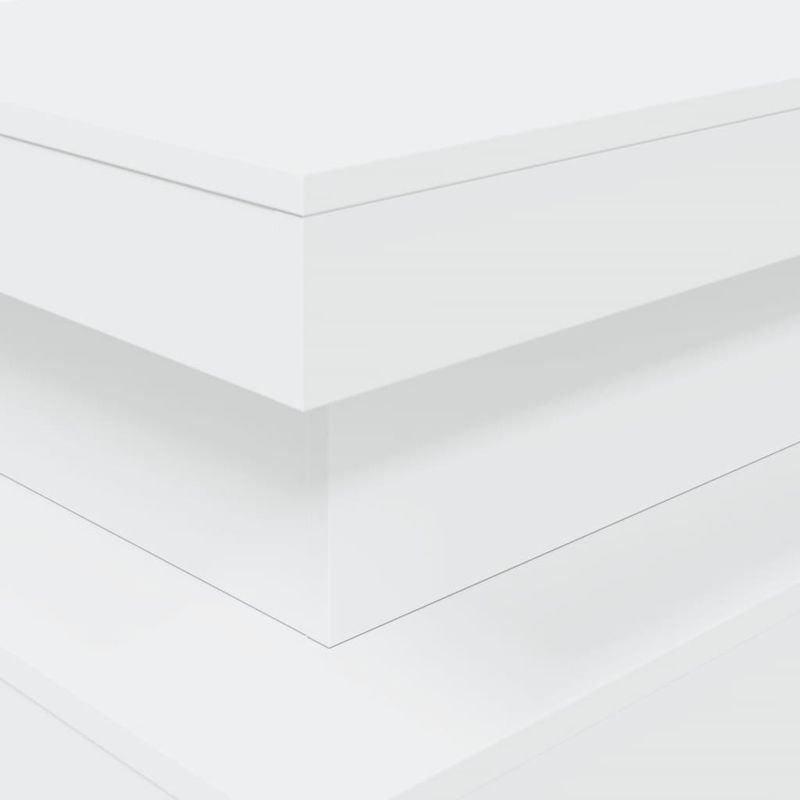 Casa si Gradina - Mobilier - Mese si birouri - Masute de cafea - Masuta de cafea cu lumini LED, alb, 90x50x40 cm - Infinity.ro
