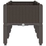 Casa si Gradina - Gradinarit si plante - Plante si ghivece - Ghivece si suporturi - Jardiniera de gradina cu picioare, maro, 120x40x42 cm, PP - Infinity.ro