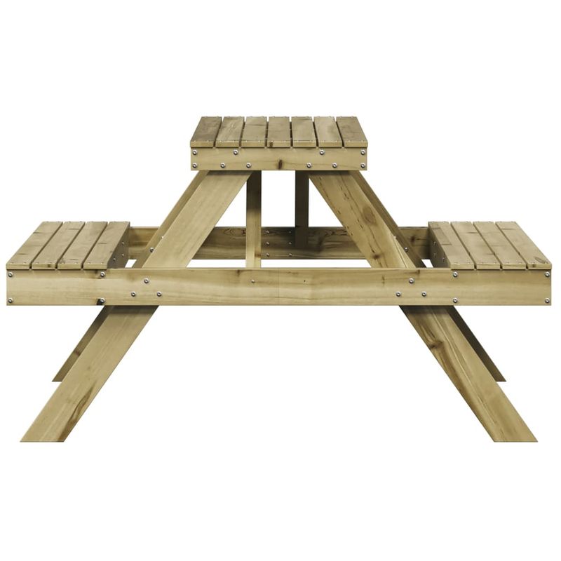 Casa si Gradina - Gradina si terasa - Mobilier exterior - Mese gradina - Masa de picnic, 105x134x75 cm, lemn impregnat de pin - Infinity.ro