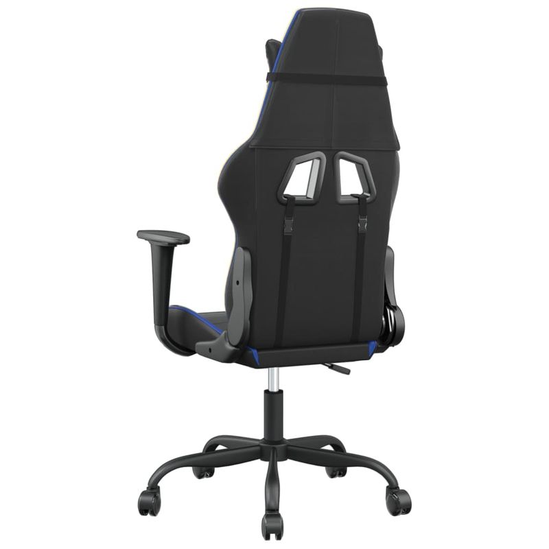 Casa si Gradina - Mobilier - Scaune si fotolii - Scaune - Scaun de gaming de masaj, negru si albastru, piele ecologica - Infinity.ro