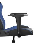 Casa si Gradina - Mobilier - Scaune si fotolii - Scaune - Scaun de gaming de masaj, negru si albastru, piele ecologica - Infinity.ro
