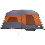 Sport si Outdoor - Camping - Corturi camping - Cort de camping pentru 9 persoane, gri/portocaliu, impermeabil - Infinity.ro