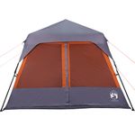 Sport si Outdoor - Camping - Corturi camping - Cort de camping pentru 9 persoane, gri/portocaliu, impermeabil - Infinity.ro