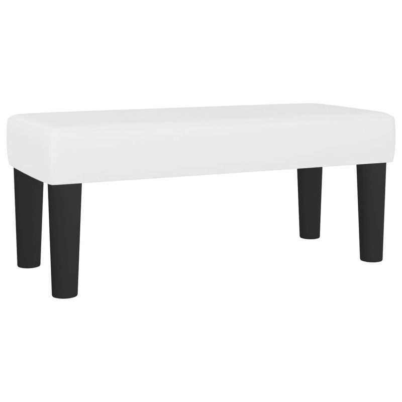 Casa si Gradina - Mobilier - Paturi si accesorii - Paturi - Pat box spring cu saltea, alb, 120x190 cm, piele ecologica - Infinity.ro