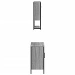 Casa si Gradina - Mobilier - Seturi de mobilier - Seturi baie - Set mobilier de baie, 2 piese, gri sonoma, lemn prelucrat - Infinity.ro