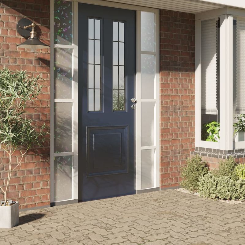 Casa si Gradina - Constructii - Ferestre si accesorii - Accesorii ferestre - Folie fereastra, 5 buc., mată, model curcubeu 3D, PVC, lăţime 60 cm - Infinity.ro