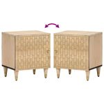 Casa si Gradina - Mobilier - Comode si corpuri - Noptiere - Noptiere, 2 buc., 40x33x46 cm, lemn masiv de acacia - Infinity.ro