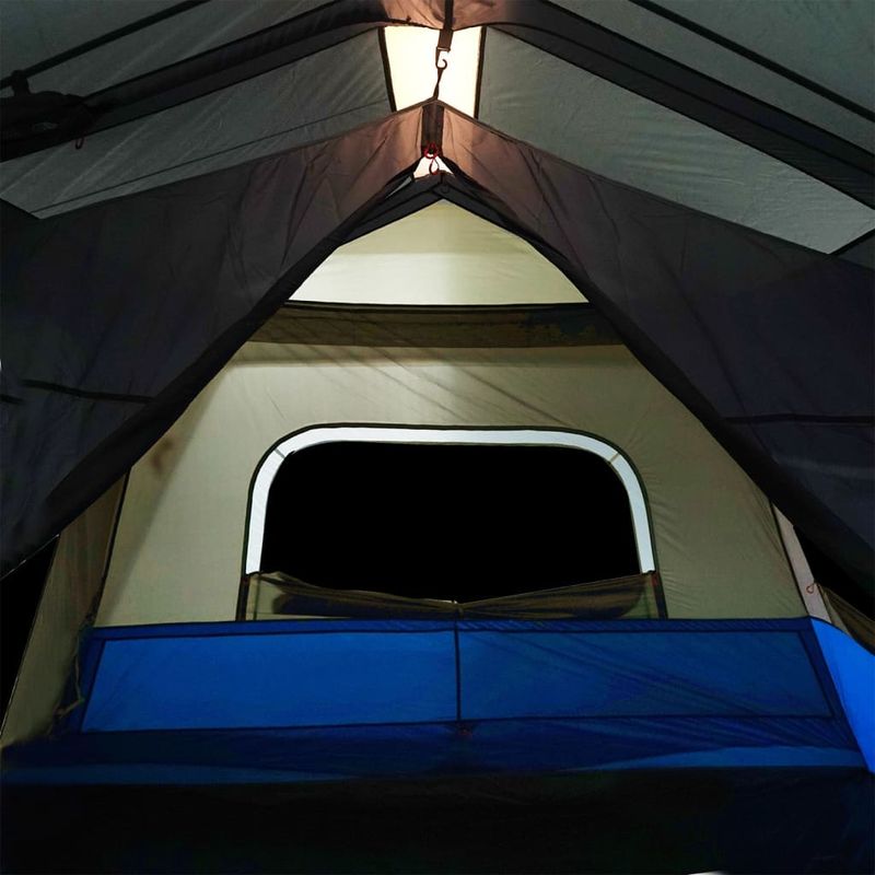 Sport si Outdoor - Camping - Corturi camping - Cort camping cu lumina LED pentru 10 persoane, albastru deschis - Infinity.ro