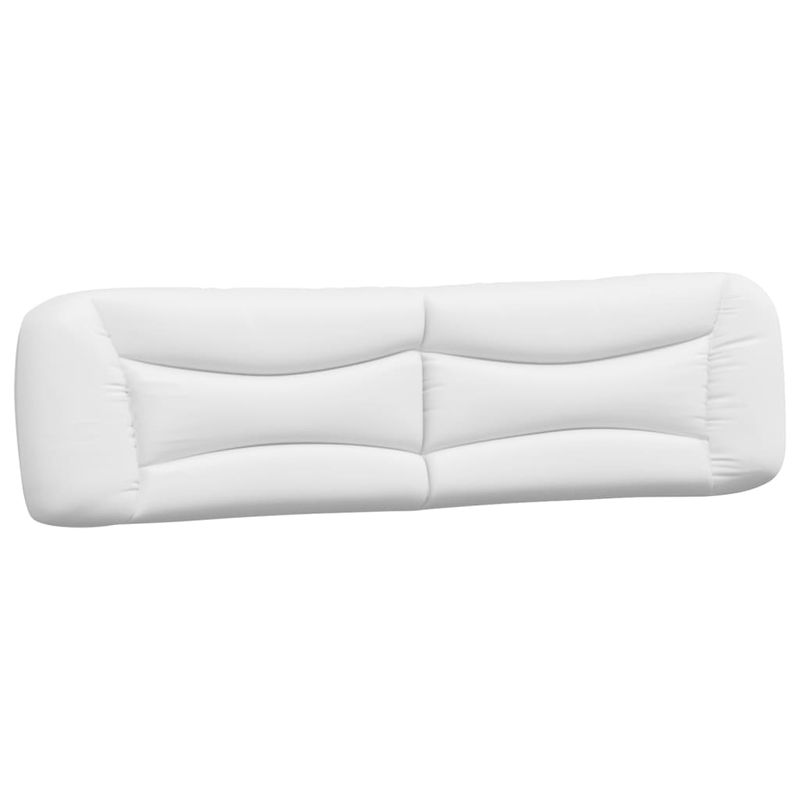 Casa si Gradina - Mobilier - Paturi si accesorii - Paturi - Cadru de pat cu lumini LED, alb, 200x200 cm, piele ecologica - Infinity.ro
