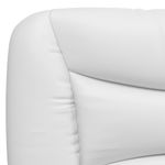 Casa si Gradina - Mobilier - Paturi si accesorii - Paturi - Cadru de pat cu lumini LED, alb, 200x200 cm, piele ecologica - Infinity.ro