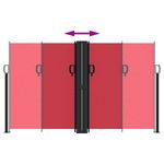 Casa si Gradina - Gradina si terasa - Umbrele si pavilioane - Umbrele - Copertina laterala retractabila, rosu, 140x1200 cm - Infinity.ro