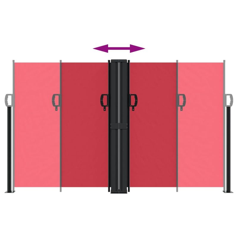 Casa si Gradina - Gradina si terasa - Umbrele si pavilioane - Umbrele - Copertina laterala retractabila, rosu, 140x1200 cm - Infinity.ro