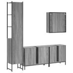 Casa si Gradina - Mobilier - Seturi de mobilier - Seturi baie - Set dulapuri de baie, 4 piese, gri sonoma, lemn prelucrat - Infinity.ro