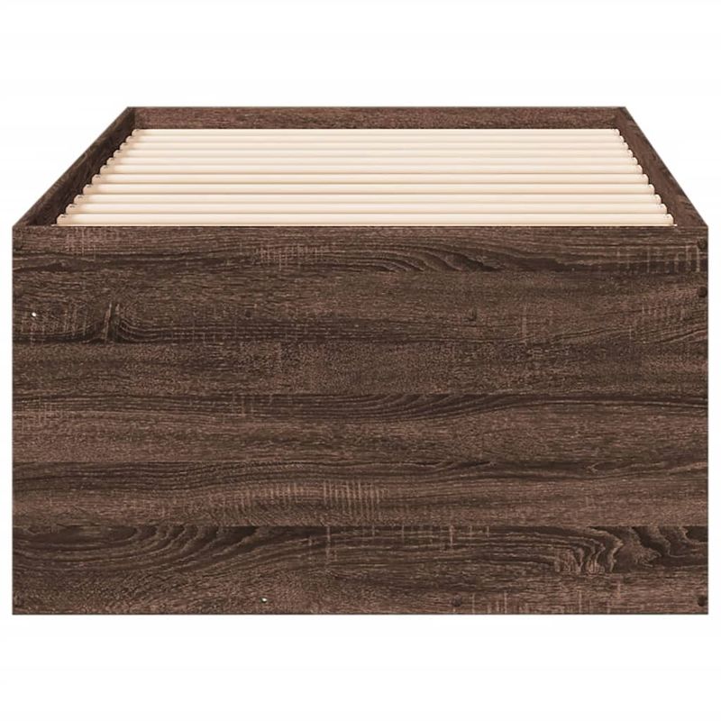 Casa si Gradina - Mobilier - Paturi si accesorii - Paturi - Cadru pat cu sertare stejar maro 100x200 cm lemn prelucrat - Infinity.ro