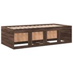 Casa si Gradina - Mobilier - Paturi si accesorii - Paturi - Cadru pat cu sertare stejar maro 100x200 cm lemn prelucrat - Infinity.ro