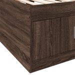 Casa si Gradina - Mobilier - Paturi si accesorii - Paturi - Cadru pat cu sertare stejar maro 100x200 cm lemn prelucrat - Infinity.ro