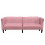 Casa si Gradina - Mobilier - Canapele si coltare - Canapele - Canapea cu 3 locuri, roz, catifea - Infinity.ro