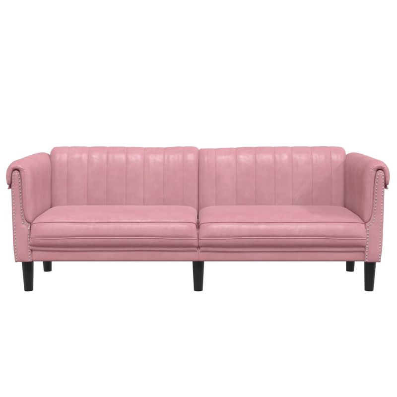 Casa si Gradina - Mobilier - Canapele si coltare - Canapele - Canapea cu 3 locuri, roz, catifea - Infinity.ro
