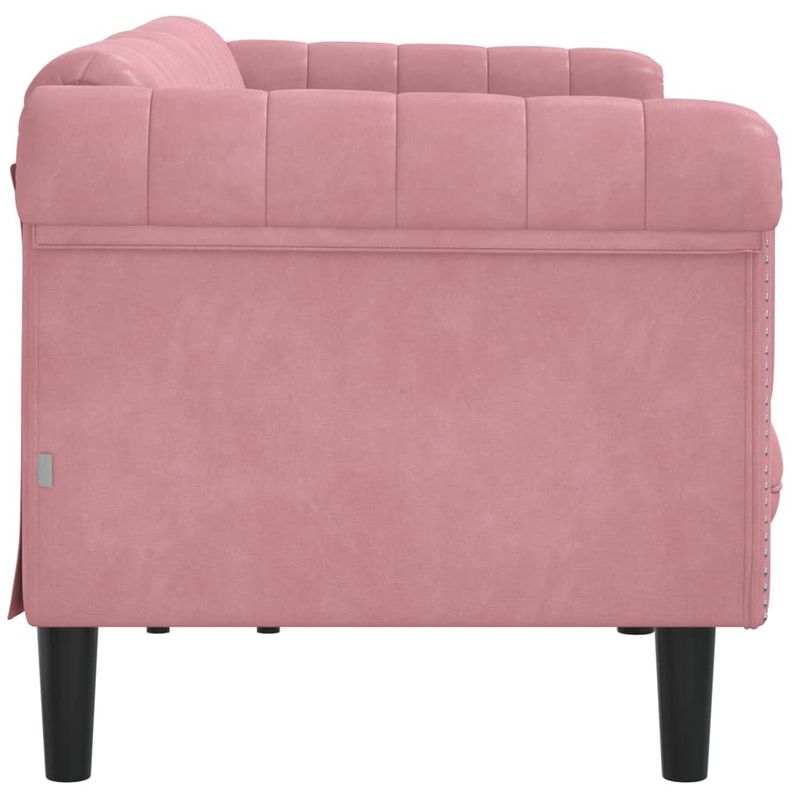 Casa si Gradina - Mobilier - Canapele si coltare - Canapele - Canapea cu 3 locuri, roz, catifea - Infinity.ro