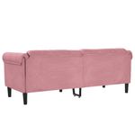 Casa si Gradina - Mobilier - Canapele si coltare - Canapele - Canapea cu 3 locuri, roz, catifea - Infinity.ro