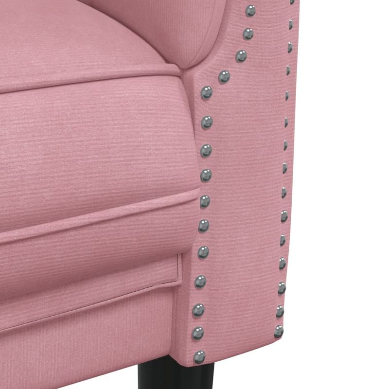 Casa si Gradina - Mobilier - Canapele si coltare - Canapele - Canapea cu 3 locuri, roz, catifea - Infinity.ro