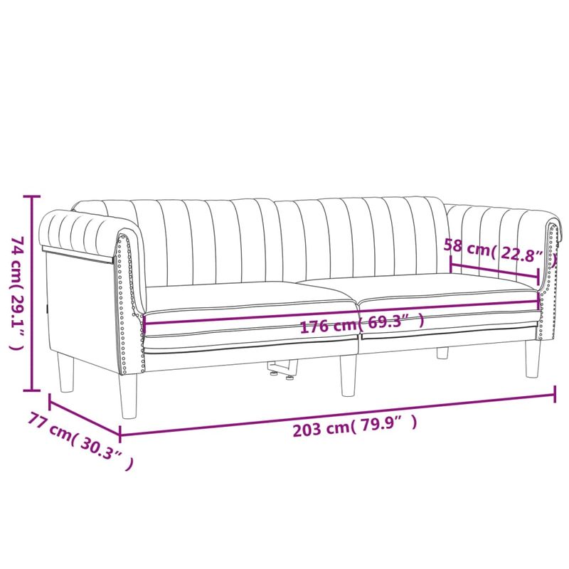 Casa si Gradina - Mobilier - Canapele si coltare - Canapele - Canapea cu 3 locuri, roz, catifea - Infinity.ro