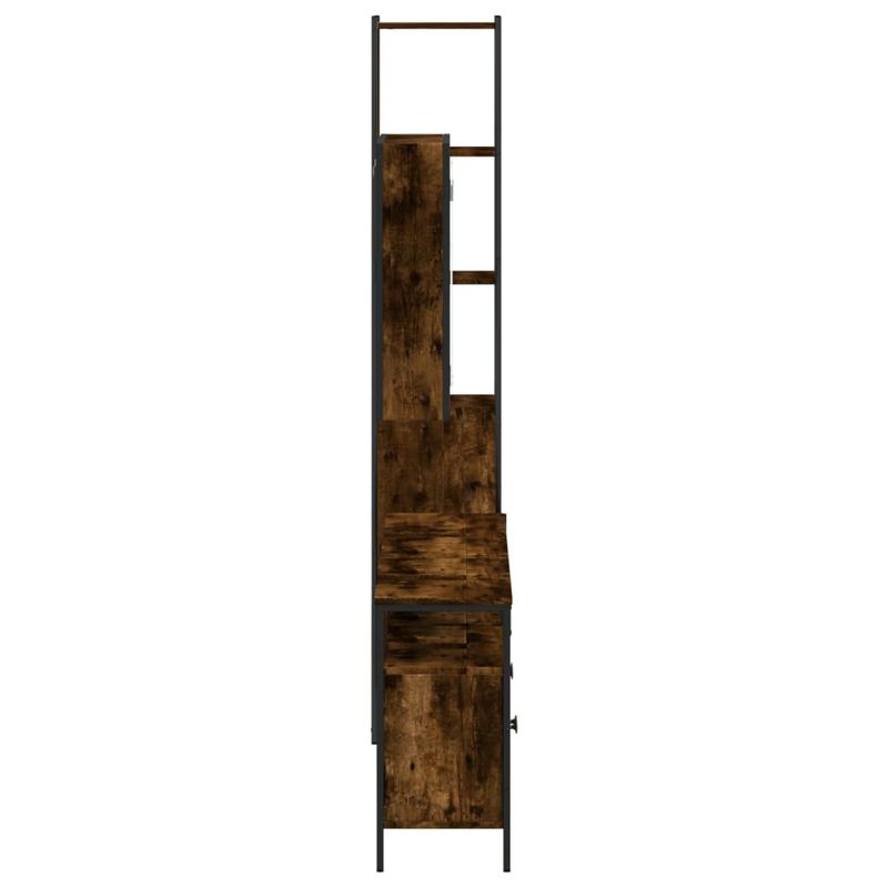 Casa si Gradina - Mobilier - Seturi de mobilier - Seturi baie - Set dulapuri de baie, 4 piese, stejar afumat, lemn prelucrat - Infinity.ro