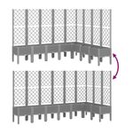 Casa si Gradina - Gradinarit si plante - Plante si ghivece - Ghivece si suporturi - Jardiniera de gradina cu spalier gri deschis 200x160x142 cm PP - Infinity.ro