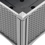 Casa si Gradina - Gradinarit si plante - Plante si ghivece - Ghivece si suporturi - Jardiniera de gradina cu spalier gri deschis 200x160x142 cm PP - Infinity.ro