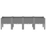 Casa si Gradina - Gradinarit si plante - Plante si ghivece - Ghivece si suporturi - Jardiniera de gradina cu picioare, gri deschis, 160x40x42cm, PP - Infinity.ro