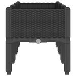 Casa si Gradina - Gradinarit si plante - Plante si ghivece - Ghivece si suporturi - Jardiniera de gradina cu picioare, negru, 120x40x42 cm, PP - Infinity.ro