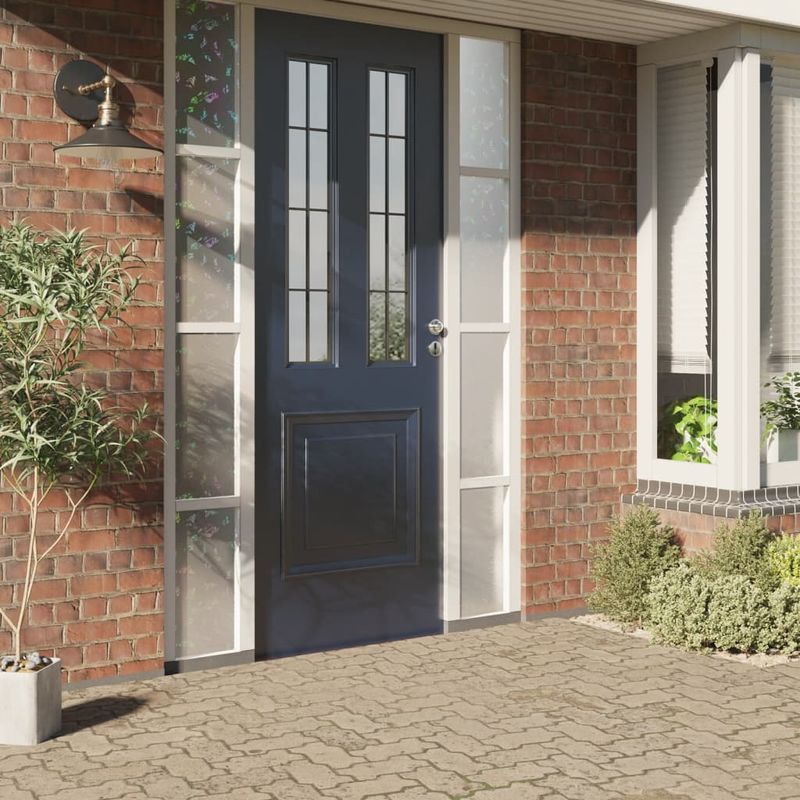 Casa si Gradina - Constructii - Ferestre si accesorii - Accesorii ferestre - Folie fereastra, 5 buc., mată, model curcubeu 3D, PVC, lăţime 45 cm - Infinity.ro