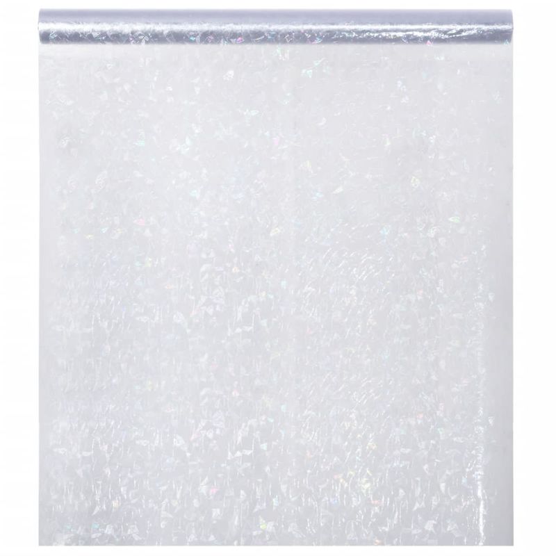 Casa si Gradina - Constructii - Ferestre si accesorii - Accesorii ferestre - Folie fereastra, 5 buc., mată, model curcubeu 3D, PVC, lăţime 45 cm - Infinity.ro