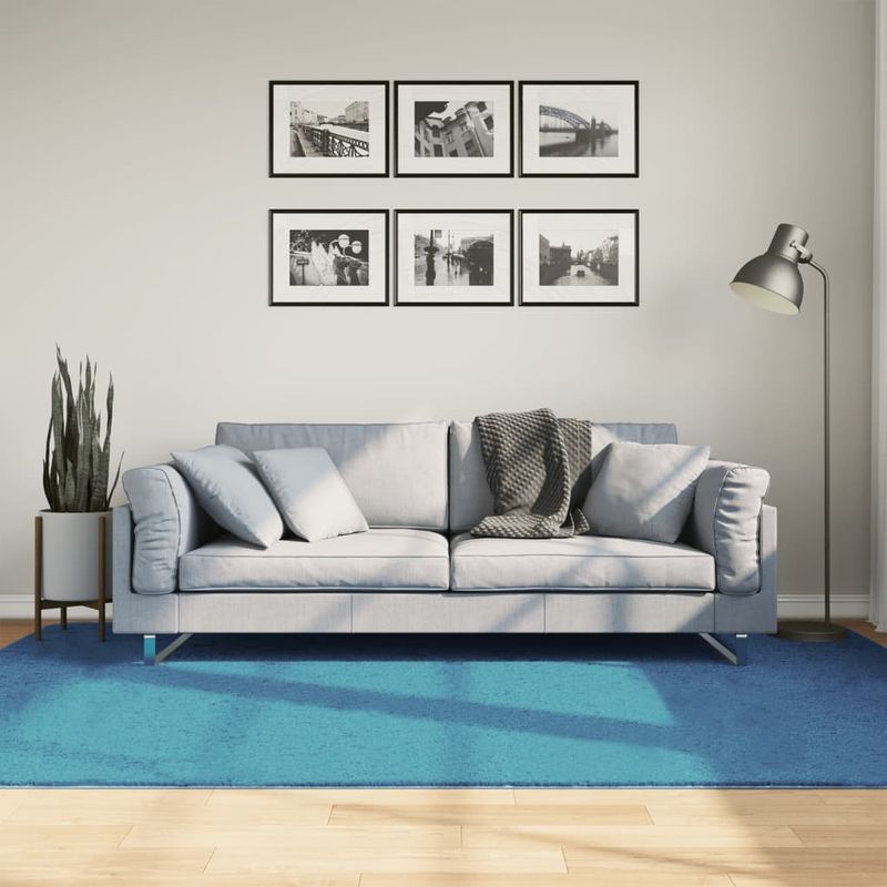 Casa si Gradina - Textile si covoare - Covoare - Covoare casa - Covor „OVIEDO”, fire scurte, turcoaz, 160x230 cm - Infinity.ro
