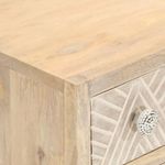 Casa si Gradina - Mobilier - Comode si corpuri - Comode - Servanta, neagra, 55x30x76 cm, lemn masiv de mango si fier - Infinity.ro