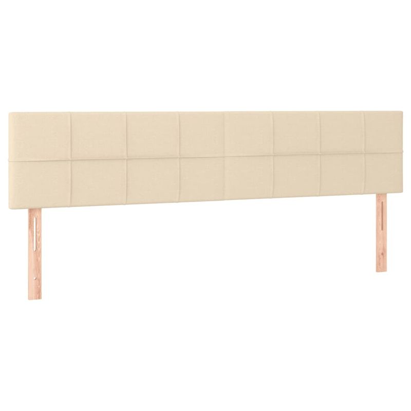 Casa si Gradina - Mobilier - Paturi si accesorii - Paturi - Pat cu arcuri, saltea si LED, crem, 120x190 cm, textil - Infinity.ro