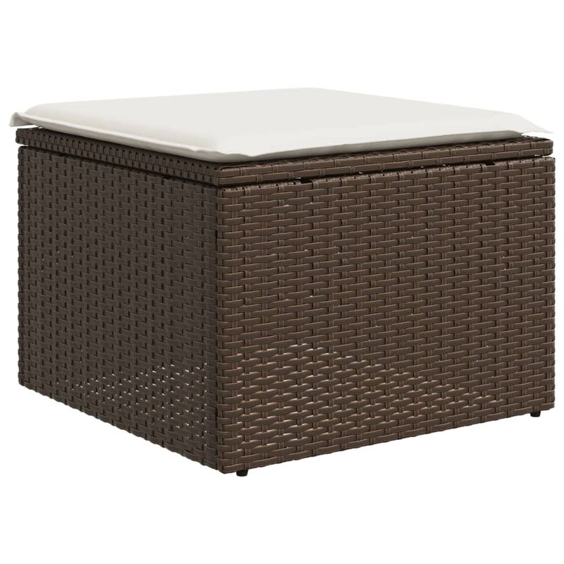 Casa si Gradina - Gradina si terasa - Mobilier exterior - Seturi mobila gradina - Set canapele de gradina cu perne, 5 piese, maro, poliratan - Infinity.ro